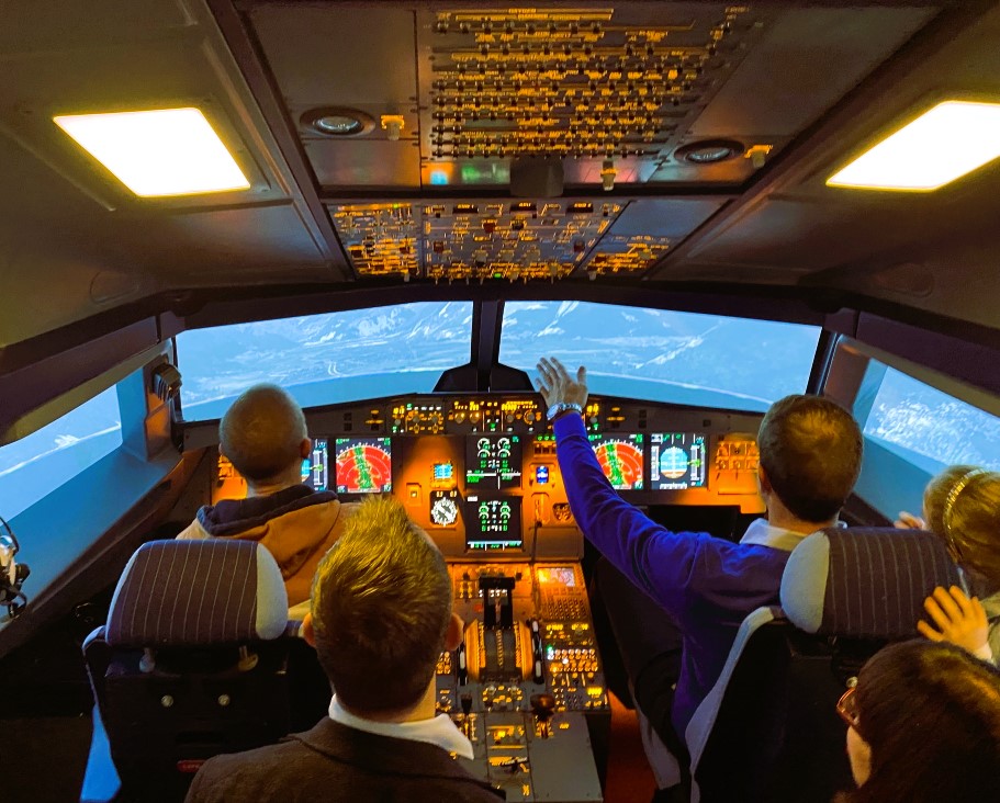 Anniversaire aux commandes d'un avion de ligne