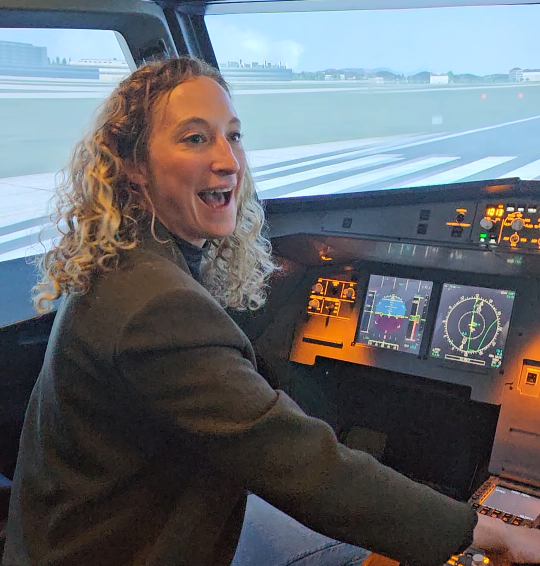 Oontdekkingsvlucht in de simulator